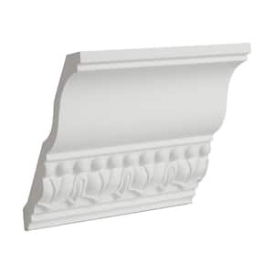 4-7/8 in. x 5-1/4 in. x 6 in. Long Lamb's Tongue Polyurethane Crown Moulding Sample