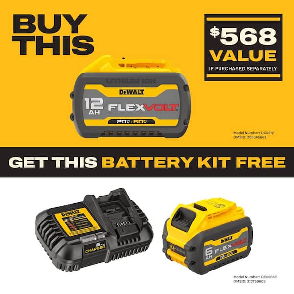 FLEXVOLT 20V/60V MAX Lithium-Ion 12.0Ah Battery