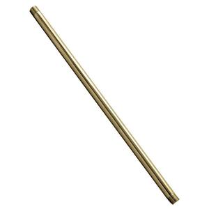 1/2 in. x 4 ft. Brass IPS Pipe Nipple, Polished Brass