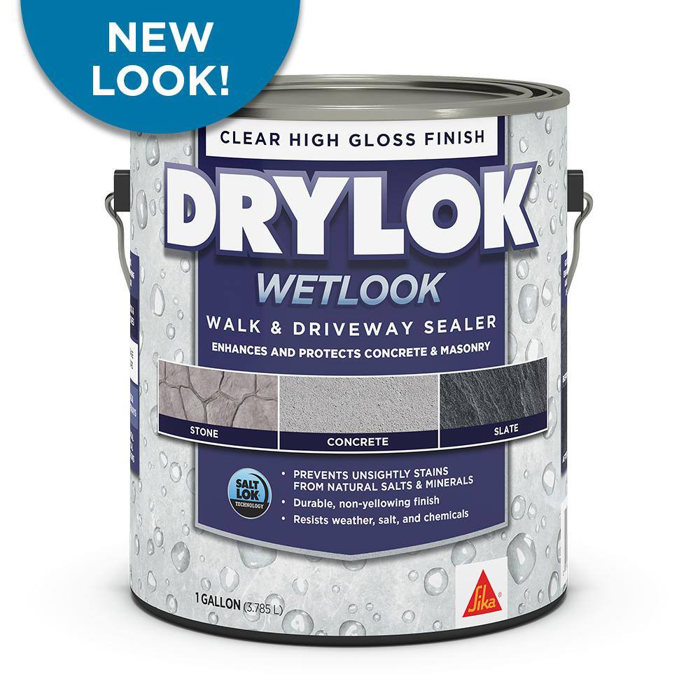 DRYLOK WETLOOK 1 gal. Clear High Gloss Penetrating Concrete Sealer 