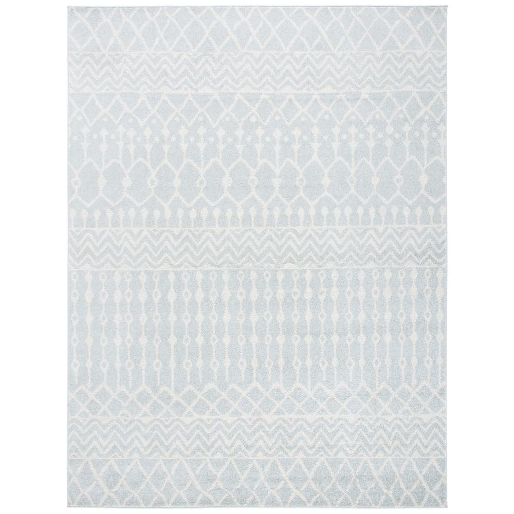 Tulum Light Gray/Ivory 8 ft. x 10 ft. Tribal Chevron Diamond Area Rug price history on PriceWatchPro