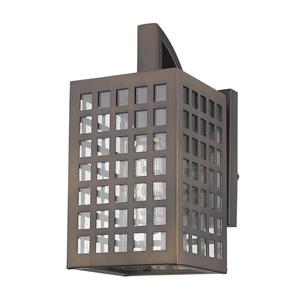 10.75 in. Bronze Outdoor Hardwired Sconce with No Bulbs Included price history on PriceWatchPro