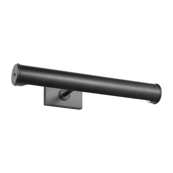 Azer 18 in. 2-Light Bathroom Bedroom Wall Fixture In Aged Iron Finish With Aged Iron Shade