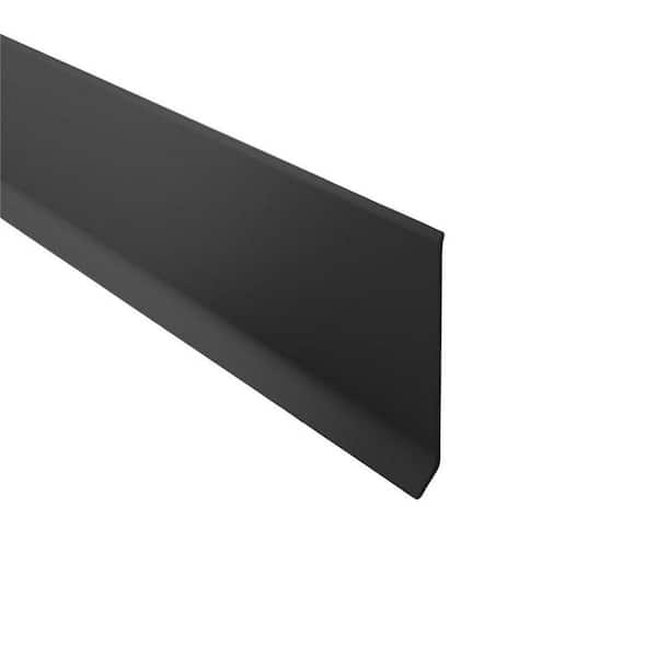 Novorodapie L Matt black 4 in x 98 - 1/2 in Aluminum Tile Edging Trim