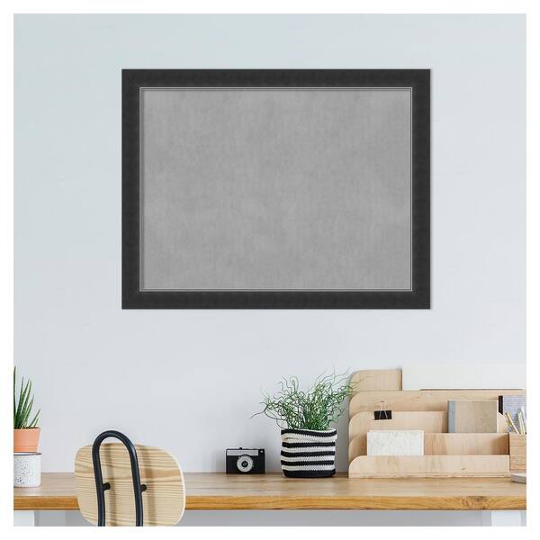 Amanti Art Corvino Black Narrow 27 in. x 21 in. Framed Magnetic