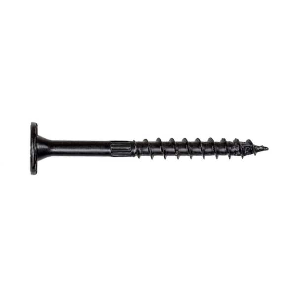Simpson Strong-Tie T40 6-Lobe 0.220 in. x 3-1/2 in. Black Low Profile Head Outdoor Accents Structural Wood Screw
