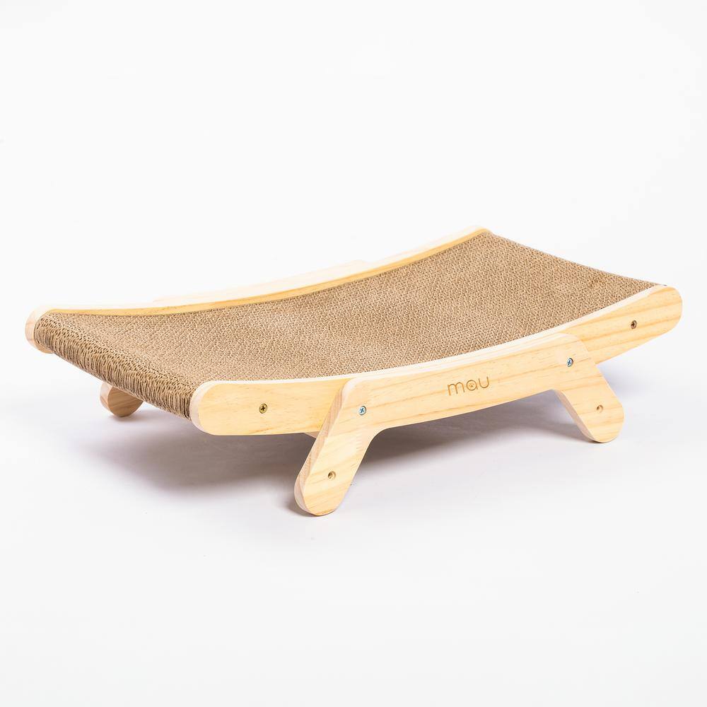 Adjustable Pinewood and Cardboard Cat Scratching Pad