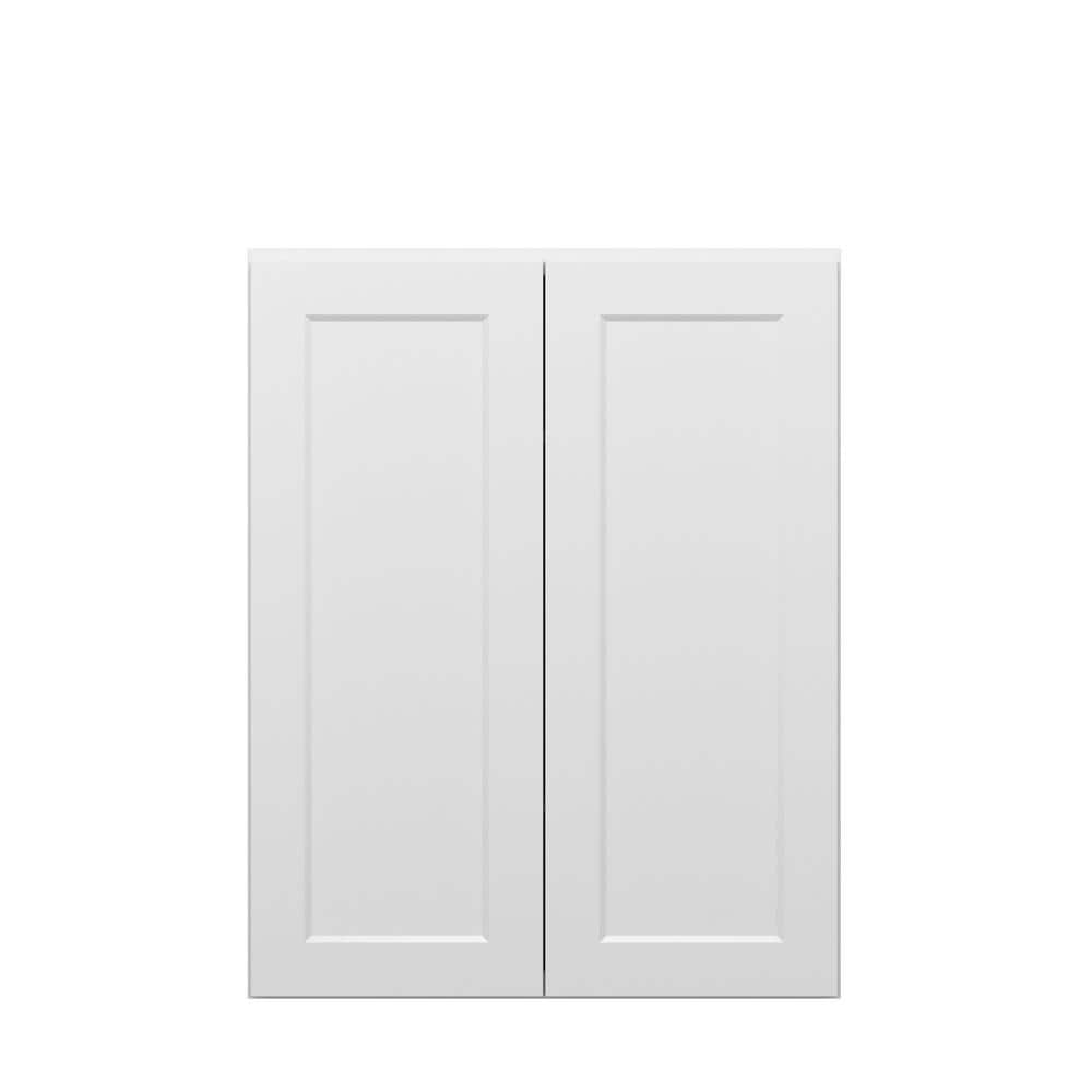 Norfolk Shaker 33 in. W x 42 in. H x 12 in. D in Painted White Plywood Asse