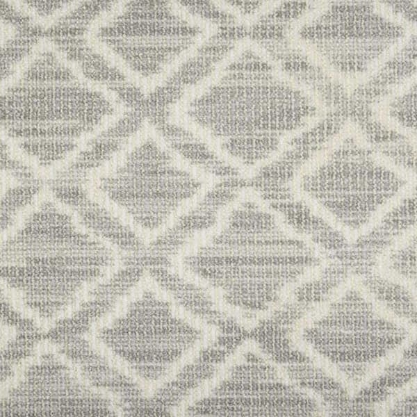 Natural Harmony Barcelona - Spire - Gray 13.2 ft. 35.39 oz. Wool Pattern Installed Carpet