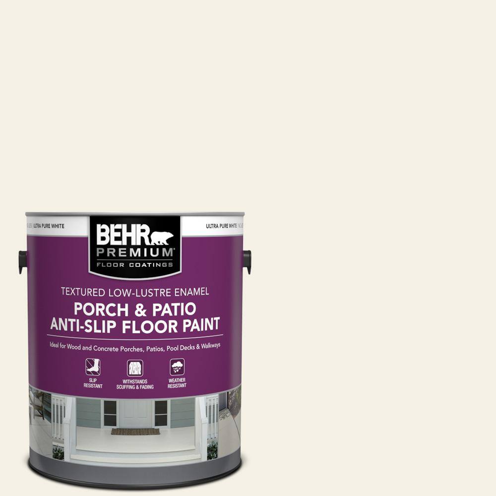 1 gal. #GR-W15 Palais White Textured Low-Lustre Enamel Interior/Exterior Porch and Patio Anti-Slip Floor Paint price history on PriceWatchPro