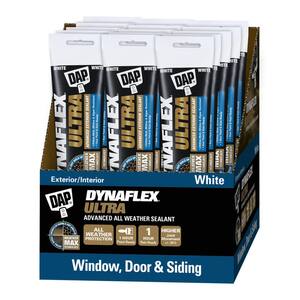 Dynaflex Ultra 5.5 oz. White Advanced Exterior Window, Door, and Siding Sealant (15-Pack)