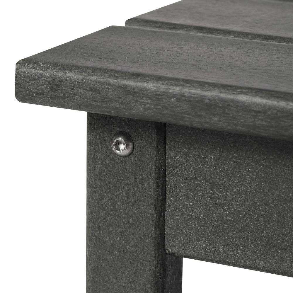 Gray HDPE Plastic Adirondack Outdoor Coffee Table