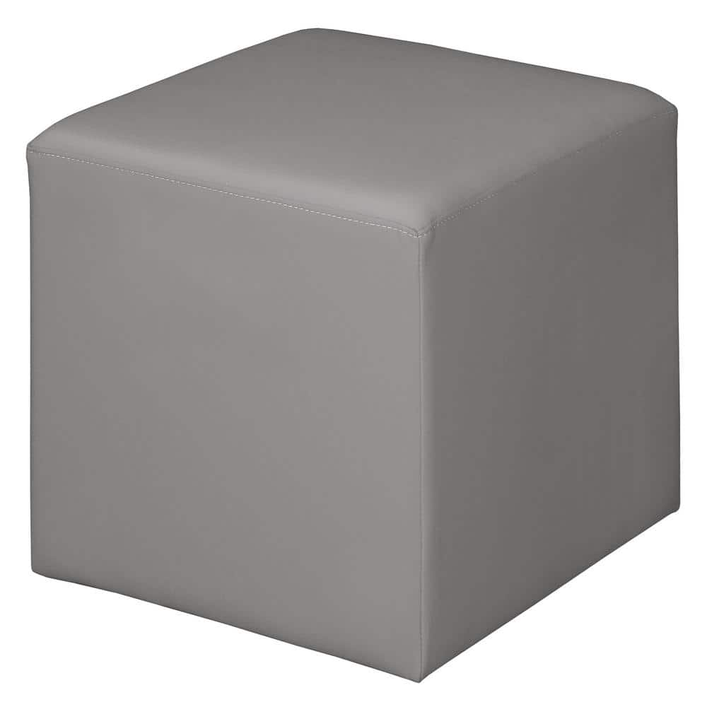 Regency Julie Grey Square Ottoman 19 In X 22 In X 22 In HDN6263GY   Grey Regency Ottomans Hdn6263gy 64 1000 