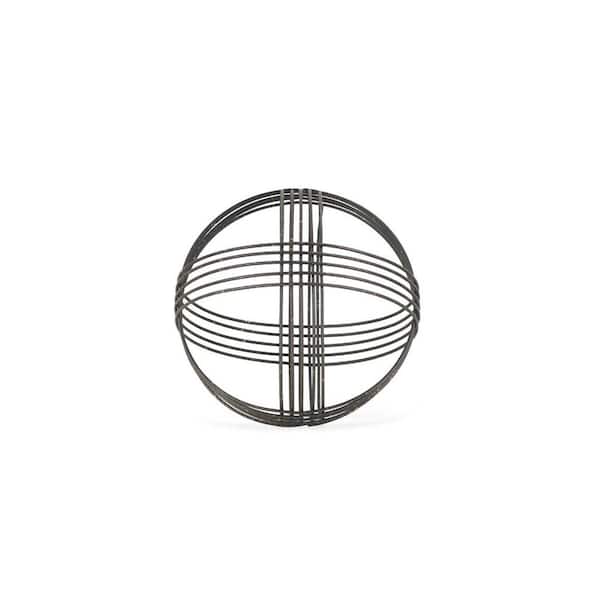 HomeRoots Metal Gray Decorative Orb