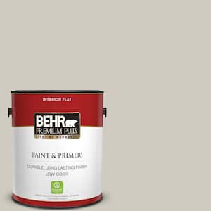 1 gal. Designer Collection #DC-007 Tranquil Gray Flat Low Odor Interior Paint & Primer