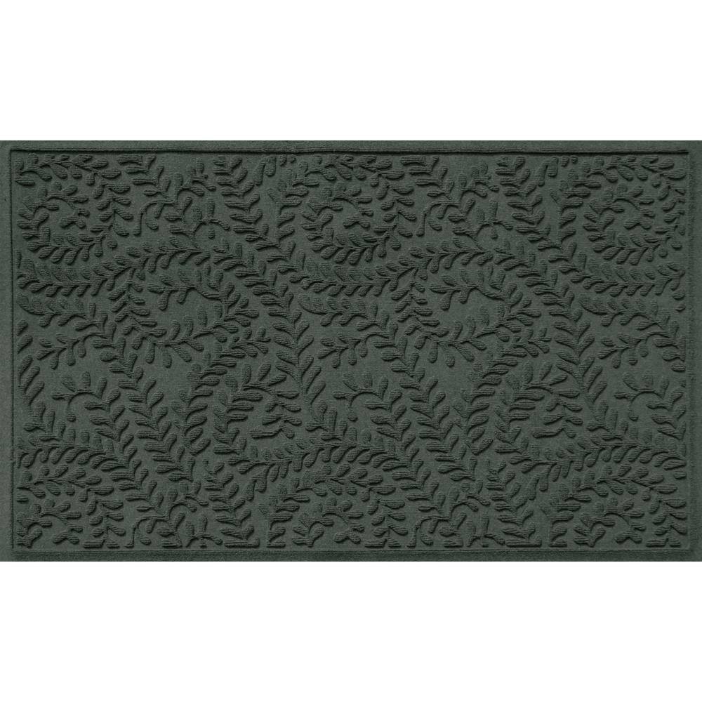Bungalow Flooring WaterHog Boxwood Evergreen 35 in. x 59 in. PET