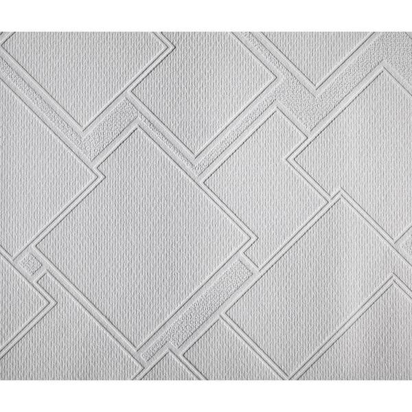 York Wallcoverings 114.68 sq. ft. Patent Decor Diamond Deck Paintable Dado Wallpaper