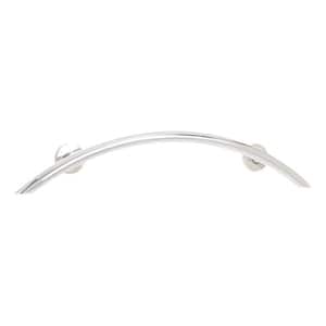 30 in. x 1-1/4 in. Dia Lifestyle and Wellness Designer Crescent Curved Shower Grab Bar in Satin