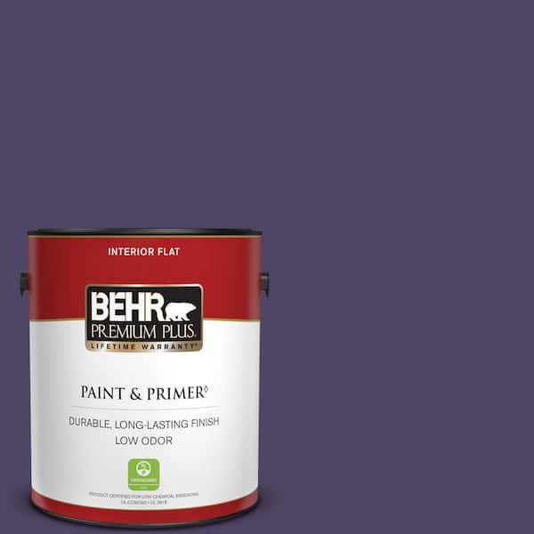 BEHR PREMIUM PLUS 1 gal. #S-H-650 Berry Charm Flat Low Odor Interior Paint & Primer
