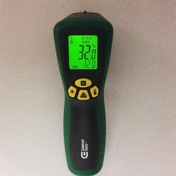 IDEAL 10:1 Infrared Single Laser Thermometer 61-827 - The Home Depot