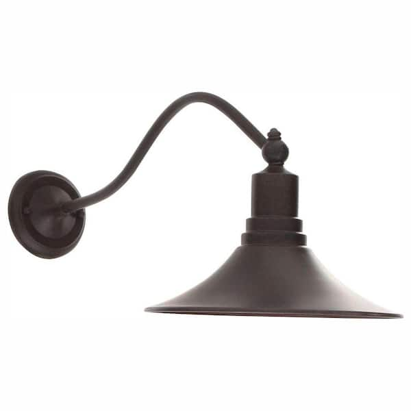 World Imports Dark Sky Revere Collection Wall-Mount Outdoor Bronze Lantern Sconce