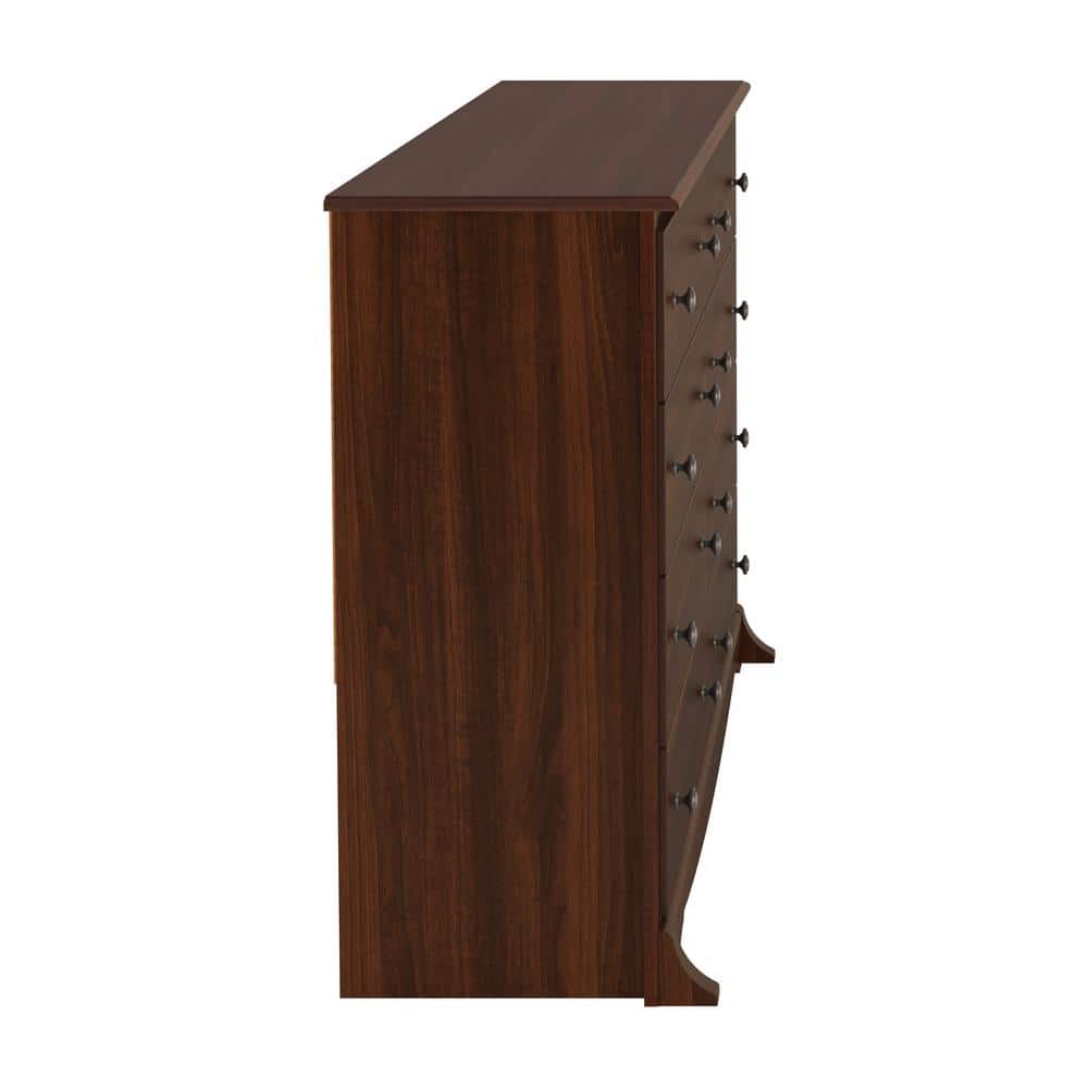 Cherry Monterey Double Dresser with 8 Deep Drawers and Roller System