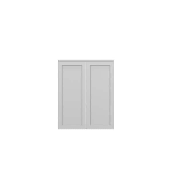 Westport Shaker 27 in. W x 30 in. H x 12 in. D in Painted White Plywood Assembled Wall Cabinet