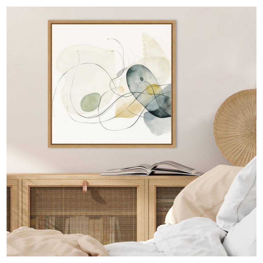 Sylvie Maple Framed Watercolor Abstract Canvas Art Print, 22"