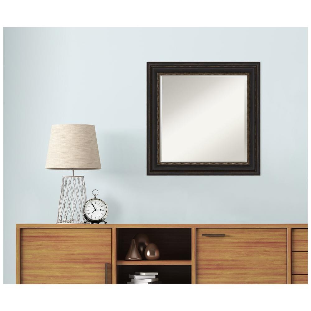 25" Bronze Polystyrene Framed Bathroom Vanity Mirror