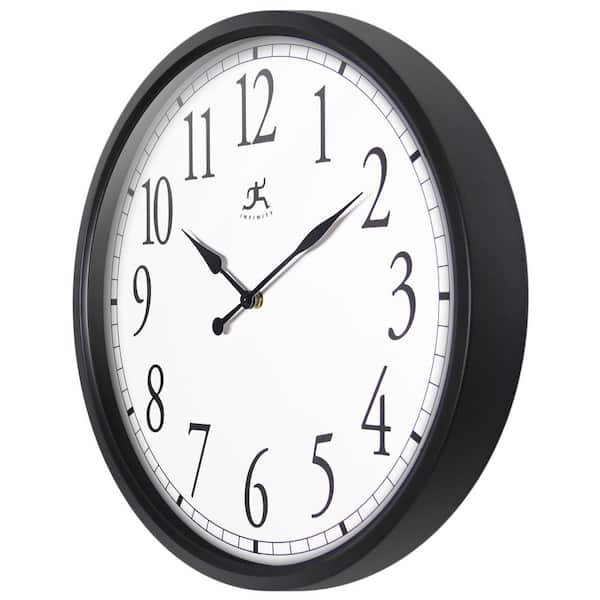 Infinity Instruments Bromidic 16 in. Indoor Wall Clock 20311BK