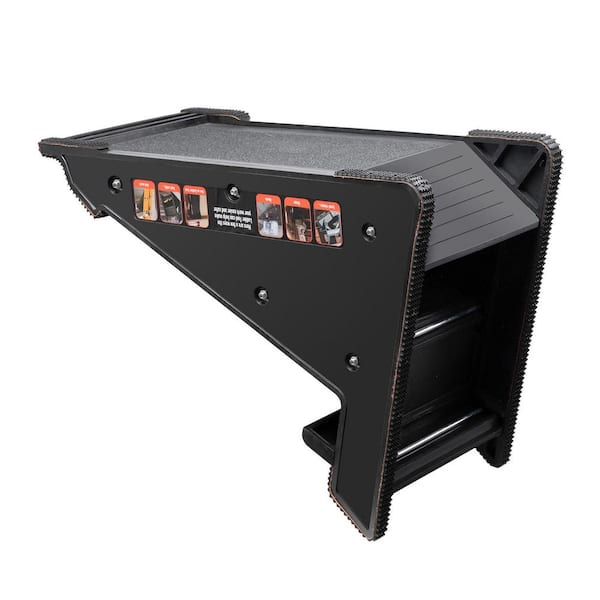 Ladder Levler, 380 lbs. Load PP Ladder Leveling Tool, Pitch Hopper, Stair Ladder Stabilizer with Storage