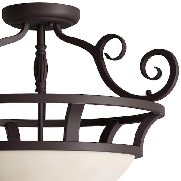 Maxim Lighting - Manor 2-Light Oil-Rubbed Bronze Semi-Flush Mount Light