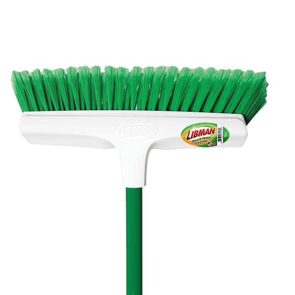 Libman Dual Surface Floor Scrub Brush with Steel Handle 532 - The Home Depot