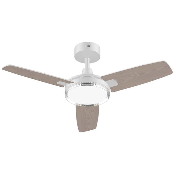 DREO 42 in. Indoor 3-Blade Smart Ceiling Fan in White