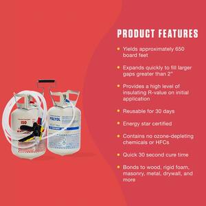Low GWP 650 Spray Foam Sealant Insulation Kit