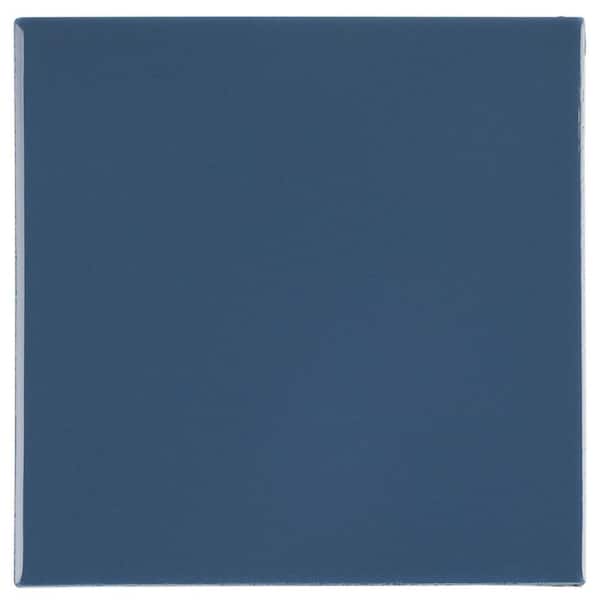 Restore Denim Blue 6 in. x 6 in. Glazed Ceramic Wall Tile (12.5 sq. ft./case)