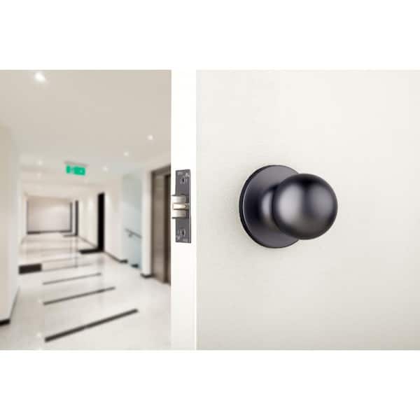 Light Duty Commercial Storeroom Knob, UL 3-Hour Fire ANSI Grade 2, Matte Black Finish