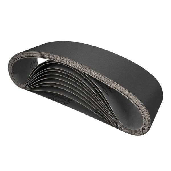 3 X 30 Inch 120 Grit Silicon Carbide Sanding Belts 4 Pack