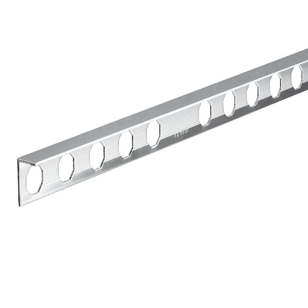 Novosuelo Mirror bright 1/4 in. x 98-1/2 in. Aluminum Tile edging trim