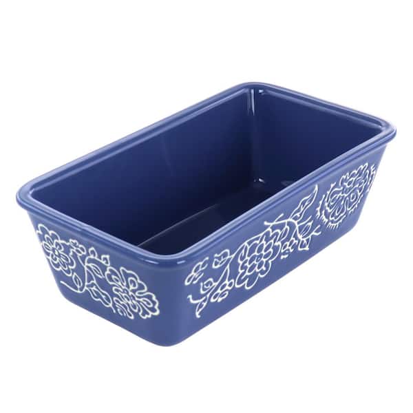 Laurie Gates California Design 10.25 in. Rectangle Loaf Baker in Blue