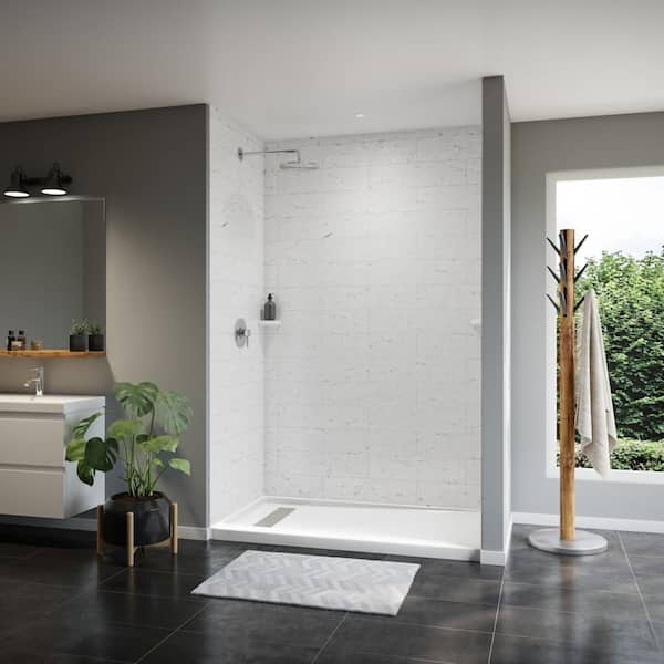 Bootz Industries ShowerCast 60 in. L x 32 in. W Alcove Shower Pan