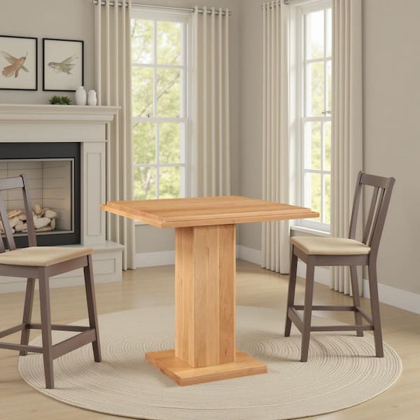 Calyx 36 in. H Natural Square Counter Table 4-Seater