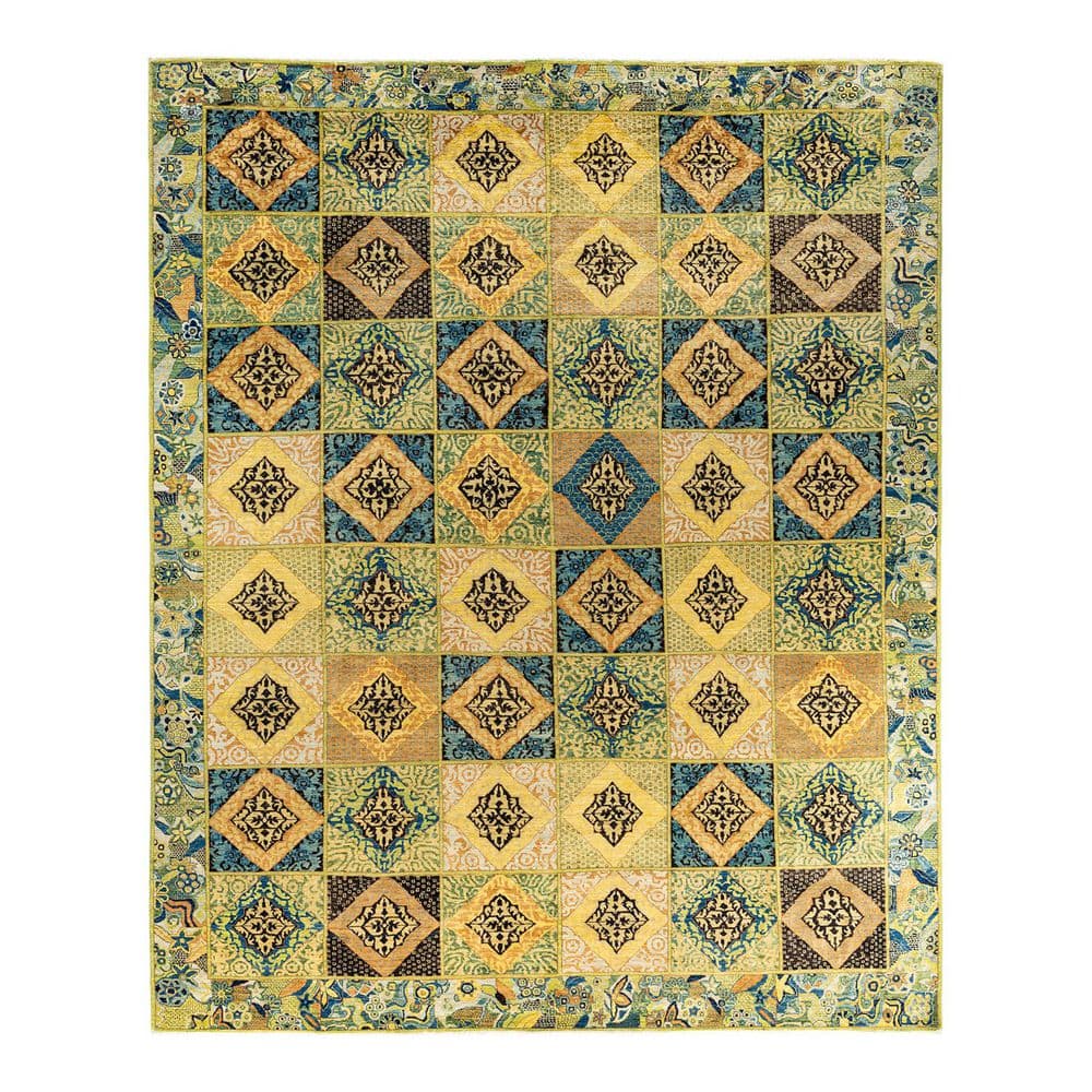Eclectic Multi 10 x 14 Oriental Wool Indoor Area Rug price history on PriceWatchPro