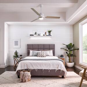 Zeus 60 in. Integrated LED Indoor Brushed Nickel Downrod Mount Ceiling Fan with Light Kit and Wall Control