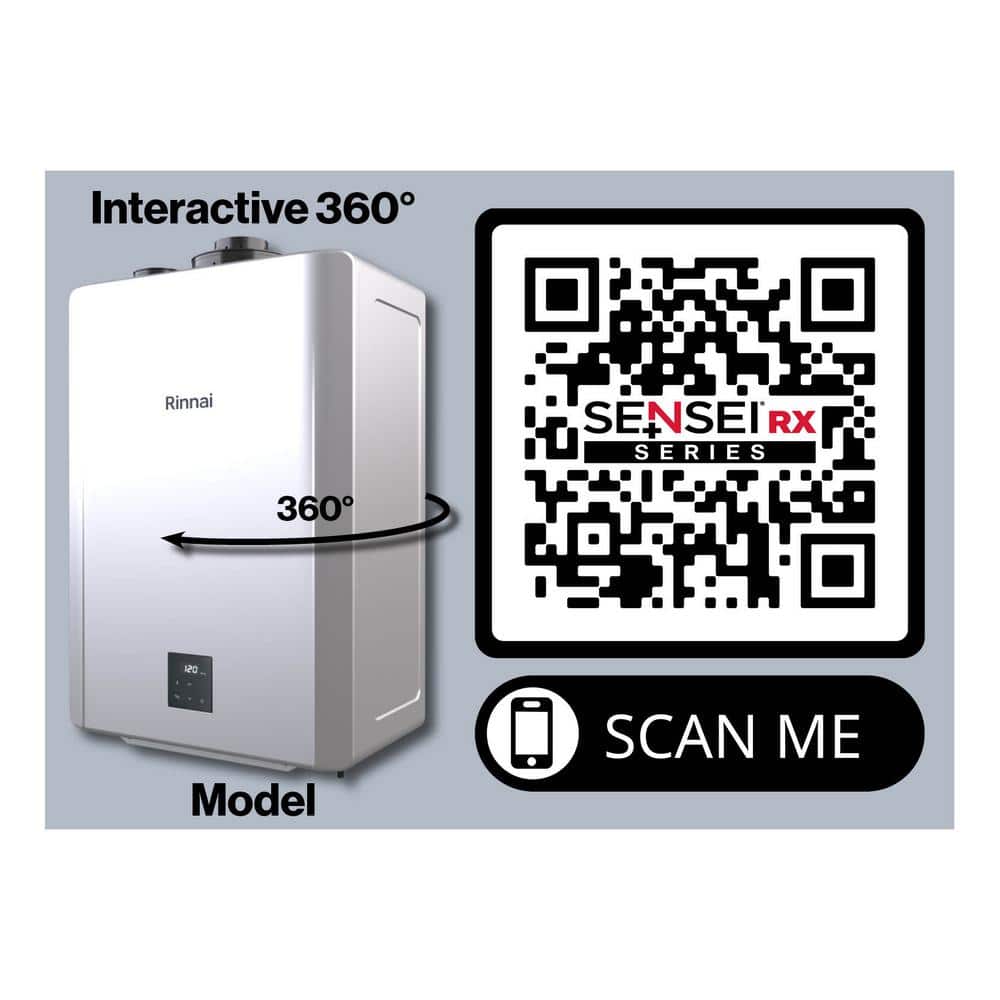 Rinnai Sensei RX199iN Natural Gas Propane Tankless Water Heater