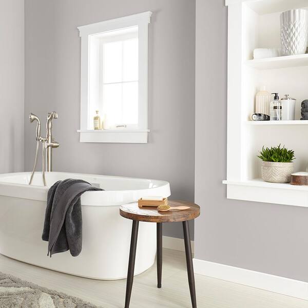 BEHR DYNASTY 1 gal. PPU18 10 Natural Gray One Coat Hide Semi Gloss Enamel Interior Stain Blocking Paint Primer 365001