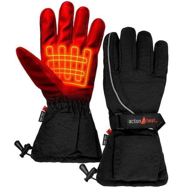 Motorcycle Heated Gloves Winter Thermal Warm Reflective Touch