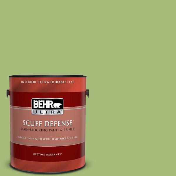 BEHR ULTRA 1 gal. P3705 Lazy Caterpillar Extra Durable Flat Interior Paint & Primer 172401