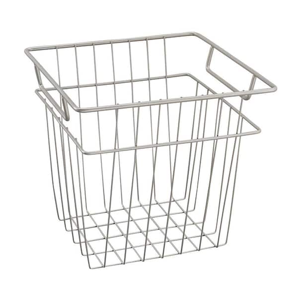 ClosetMaid 10.7 in. x 10.2 in. Small Wire Basket in Nickel