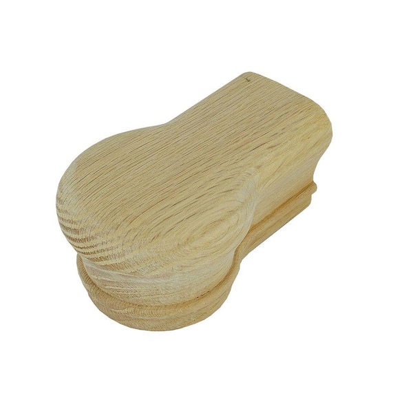 Stair Parts 7019 Unfinished Red Oak Opening Cap Handrail Fitting